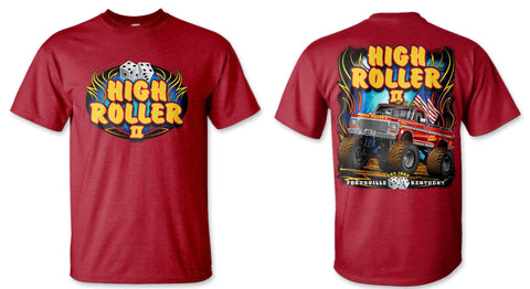 Antique Cherry Tee Shirt High Roller Monster Truck